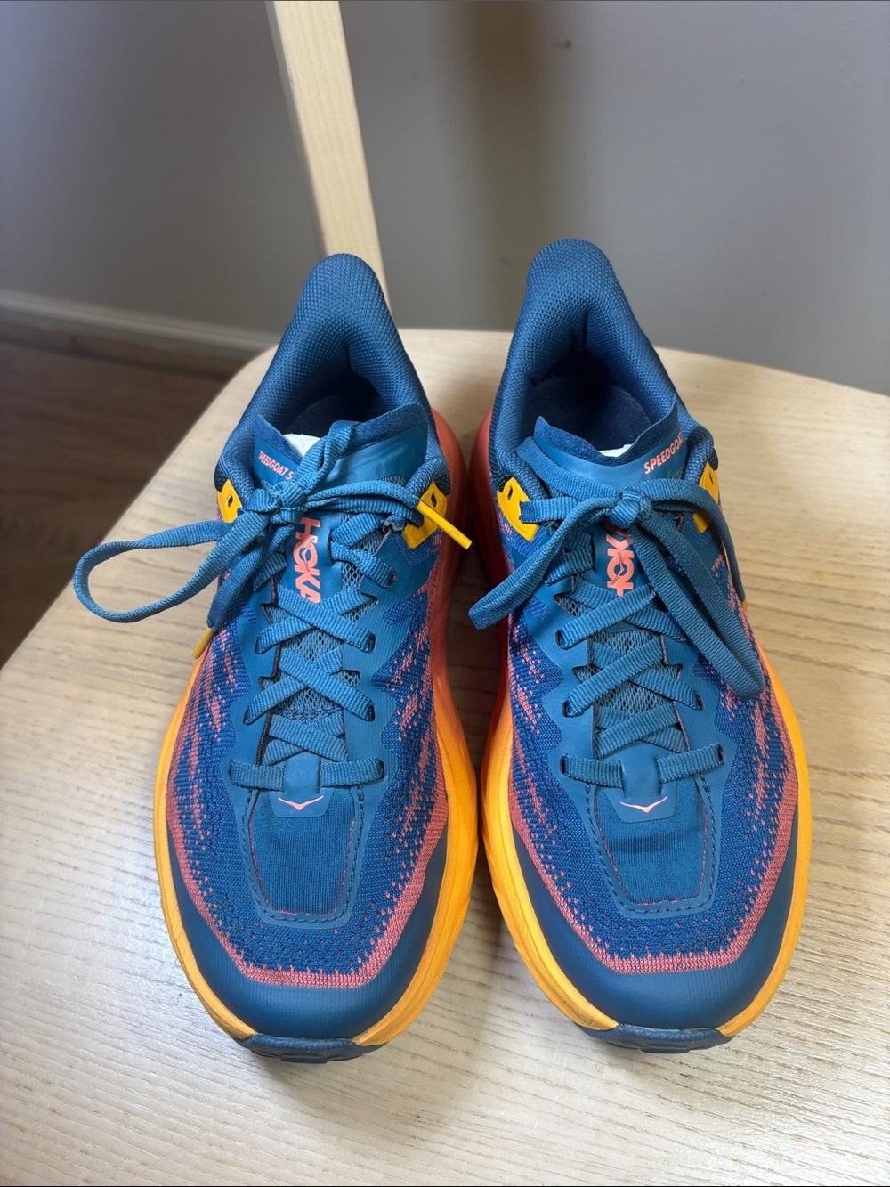 HOKA Speedgoat 5 Trail Running Shoes – Blue Coral/Camellia